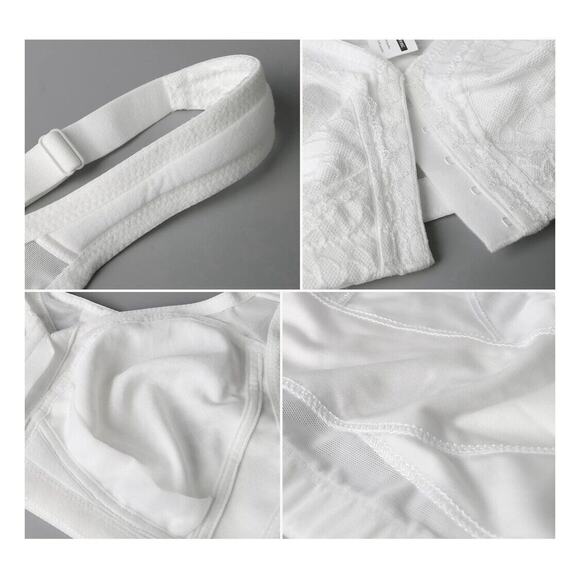 Women's Front Closure Posture Bra Wireless Back Full Coverage Bra 38B - Picture 7 of 7